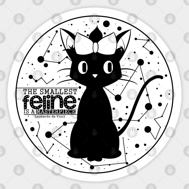 Feline Sticker by artsiecassie